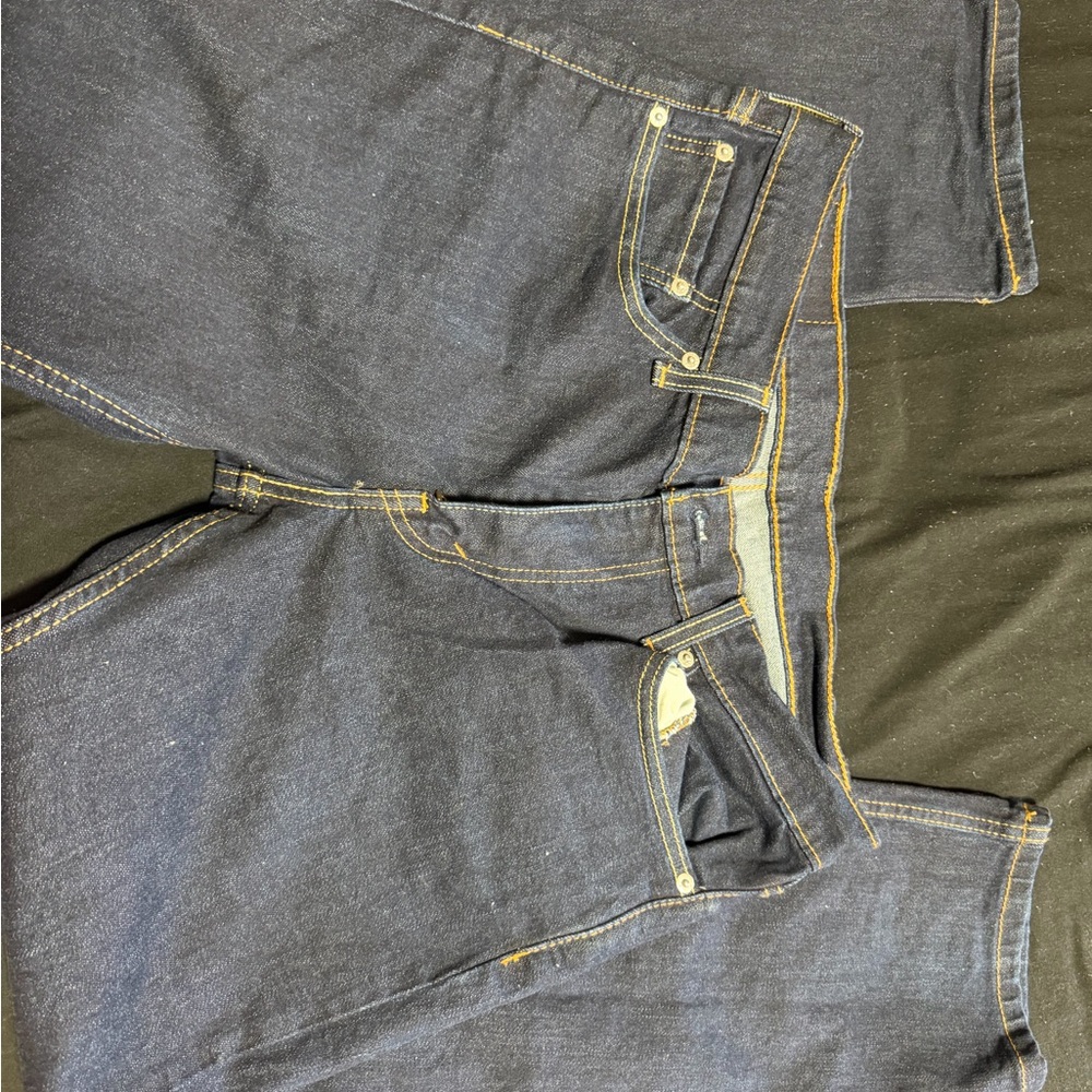 Levi's Slim Fit Dark Blue Jeans - Picture 2 of 4